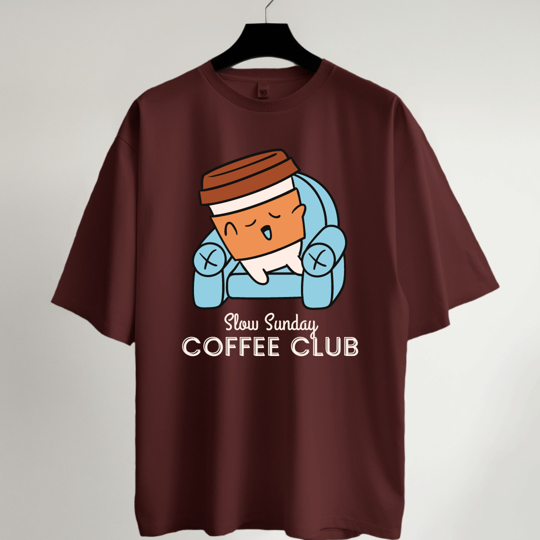 Coffee Club Oversized T-Shirt