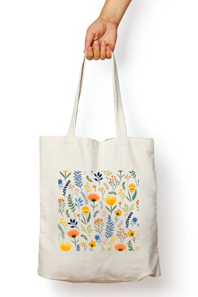 Boho Floral Tote Bag