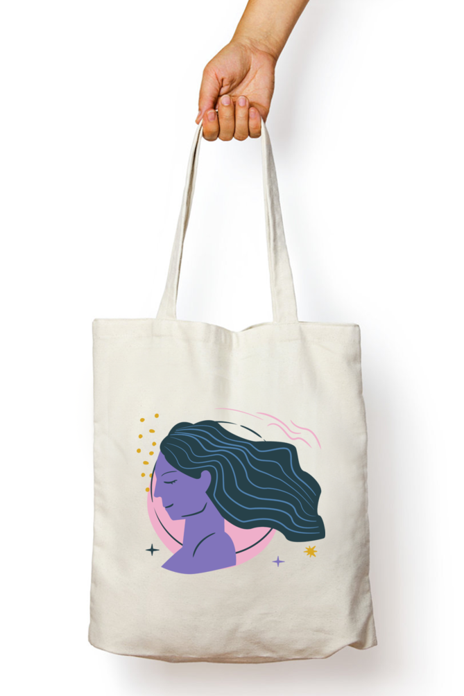 Virgo Zodiac Sign Tote Bag