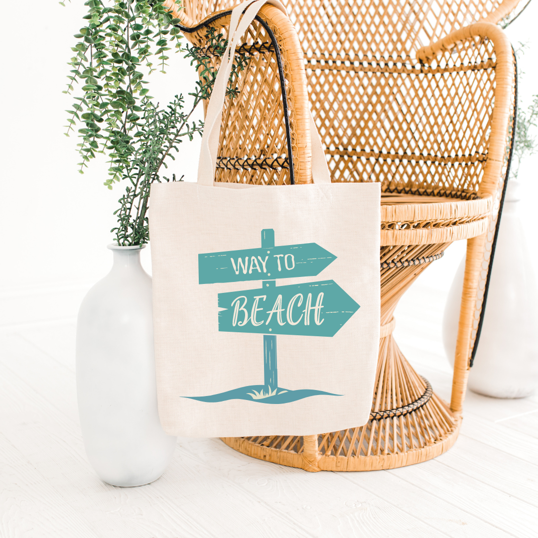 Way To Beach Tote Bag