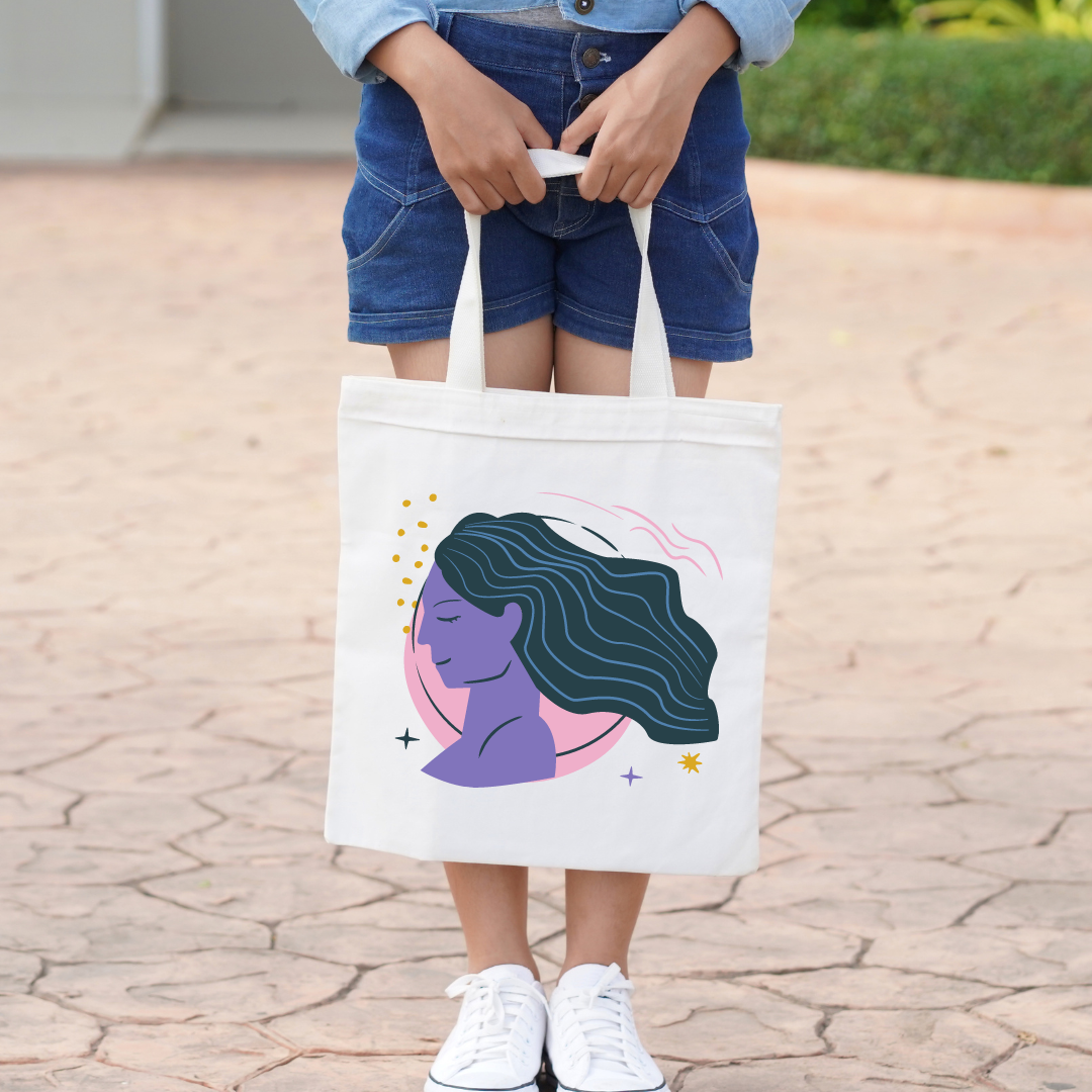 Virgo Zodiac Sign Tote Bag