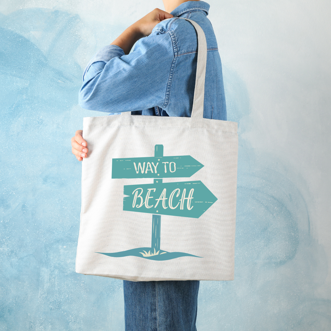 Way To Beach Tote Bag