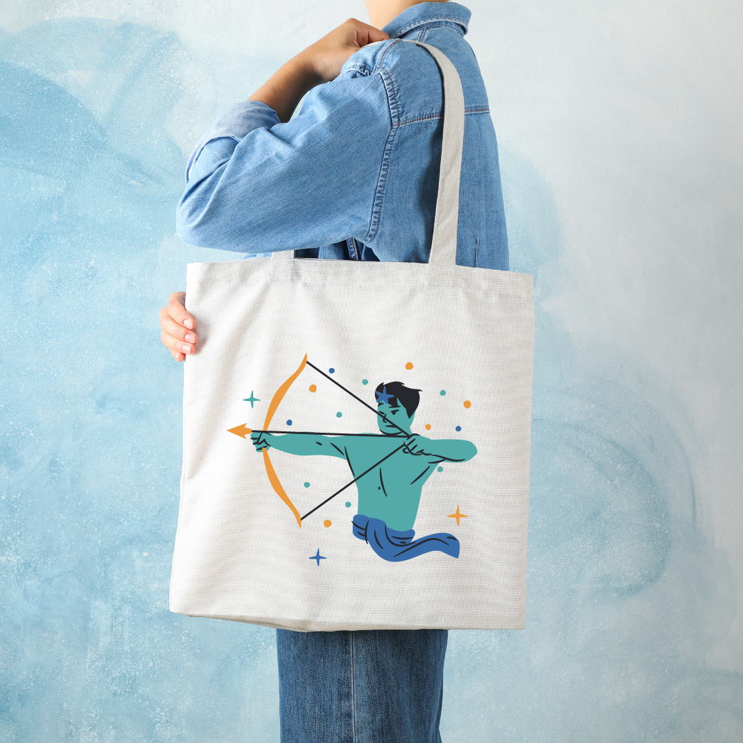 Sagittarius Zodiac Sign Tote Bag