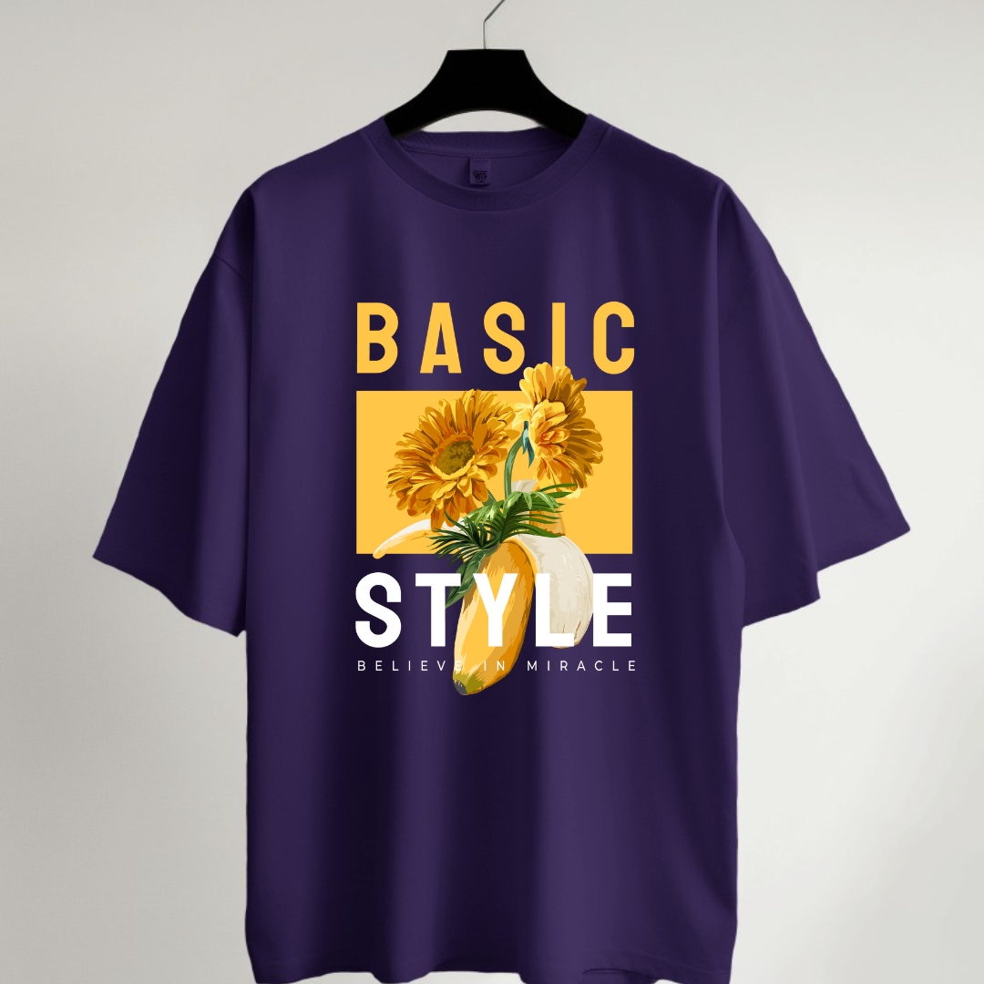 Basic Style Oversized T-Shirt