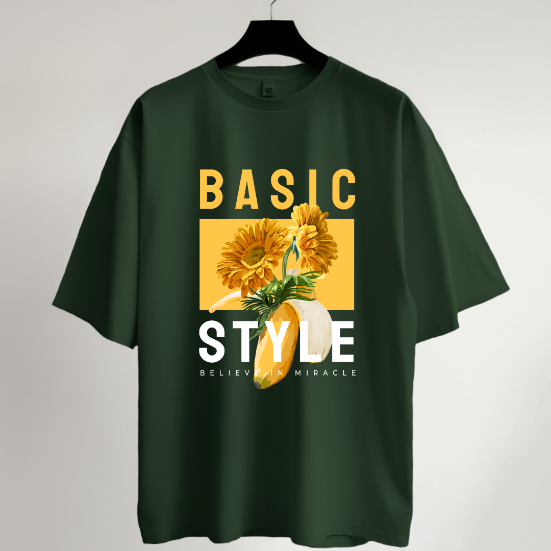 Basic Style Oversized T-Shirt