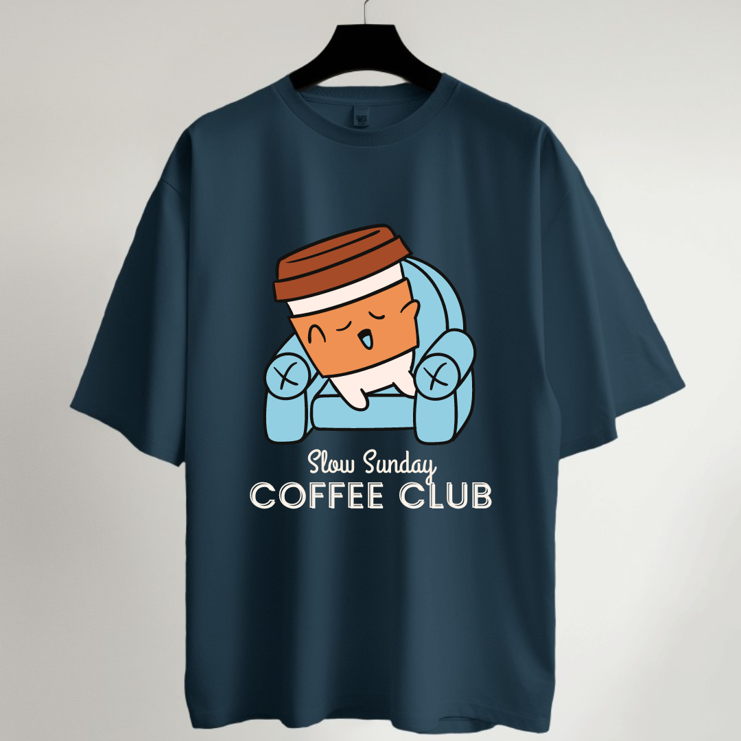 Coffee Club Oversized T-Shirt
