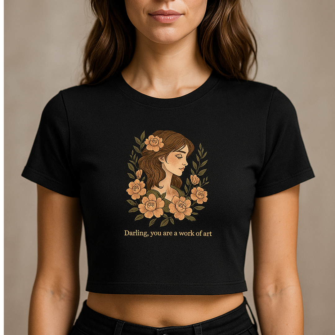 Work of Art Crop T-Shirt