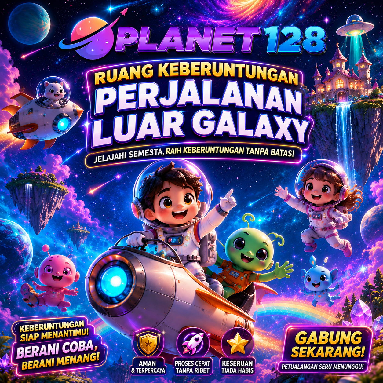 PLANET128 - RUANG KEBERUNTUNGAN PERJALANAN LUAR GALAXY