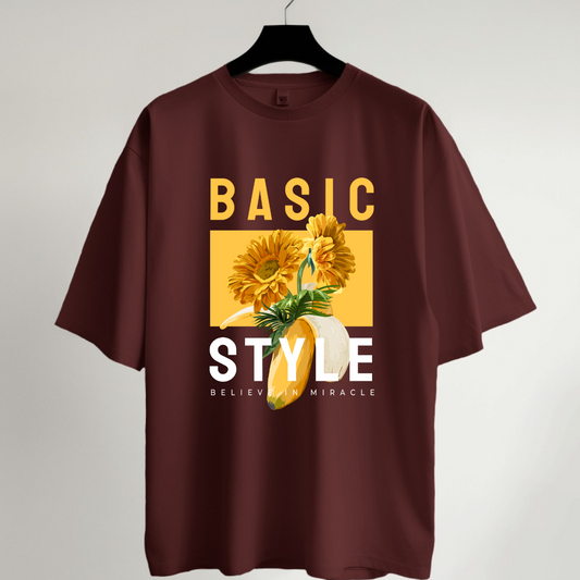 Basic Style Oversized T-Shirt