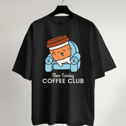 Coffee Club Oversized T-Shirt