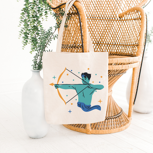 Sagittarius Zodiac Sign Tote Bag
