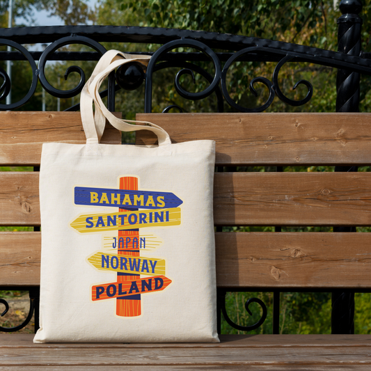 Sign Board Tote Bag