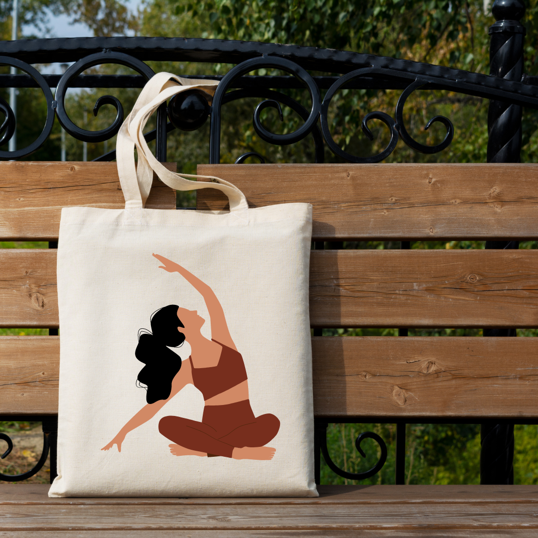 Yoga Pose Tote Bag