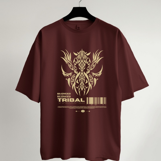 Silenced Tribal Oversized T-Shirt