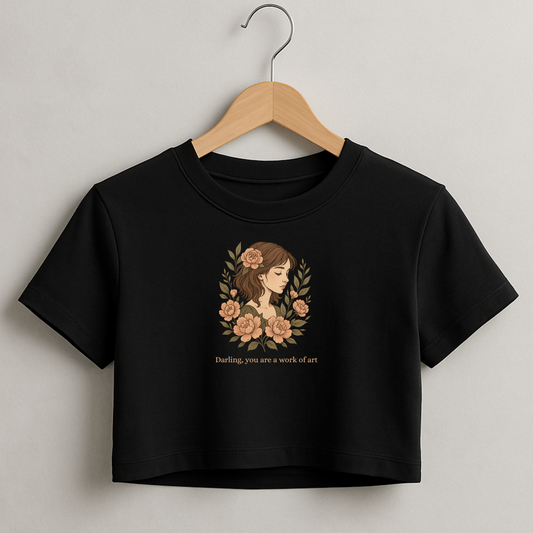 Work of Art Crop T-Shirt